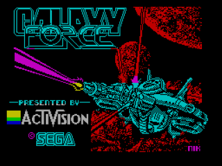 Galaxy Force title screen for ZX Spectrum